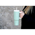 GROSCHE - Aspen Gobelet Isolé avec Poignée - 40 oz - Vert Écume-Conception à demi-tour ultra-sécurisée