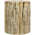 HOMCOM - Table d’appoint finition béton - bois naturel-Notre produit présente un effet grain de bois imité pour une esthétique élégante et naturelle 