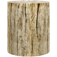 HOMCOM - Table d’appoint finition béton - bois naturel-Notre produit présente un effet grain de bois imité pour une esthétique élégante et naturelle 