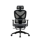 Chaise de bureau ergonomique à dossier haut réglable TygerClaw-Dossier haut, dossier en maille et coussin pour un confort amélioré pendant de longues périodes d'utilisation