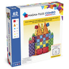 MAGNA-TILES - Ensemble de construction magnétique Combo 62 pièces-Sécurité Garantie: Toutes les pièces MAGNA-TILES sont construites pour résister à d'innombrables heures de jeu. Notre treillis de signature empêche la fissuration, tandis que les rivets de fixation gardent les aimants sûrs et sécurisés.