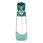 b.box - Bouteille Tritan - 600ml - Forêt Émeraude-Paille anti-fuites et poignée robuste pour l’école et les sorties