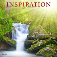 Plato - 2026 Inspiration Calendrier mural Suspendu Mensuel - 30,5 cm l x 61 cm H - Anglais-Photographie - Chaque mois, découvrez de superbes photographies ou œuvres d'art en couleur