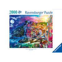 Ravensburger - Puzzle Cinque Terre coloré - 2000 pièces-Offrez-vous un moment de pure détente avec ce puzzle. Pièce par pièce, profitez de cette activité anti-stress qui favorise la concentration, la déconnexion et le lâcher-prise. Soulagez les tensions du quotidien, travaillez votre mémoire et exercez vos capacités cognitives : le puzzle est un jeu aux multiples bienfaits pour la santé 