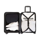 Reebok - Valise de cabine à Coque Rigide de la Collection Power 21.50po - Sarcelle-Double roulettes pivotantes à 360 degrés pour un contrôle précis et un roulement fluide et silencieux (8 roues)