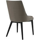 Modway - Viscount Tissu Fauteuil d’appoint de salle à manger Ensemble de 2 - Granite-Capsules de pied non marquées