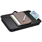 Secretaire portatif LapGear SideKick - Noir-La surface lisse et plate permet une bonne ventilation de l’ordinateur portatif, tel que recommande par les fabricants de portables