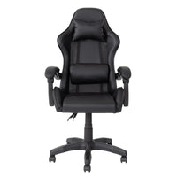 Chaise de jeu Ravagers de CorLiving - Noir-Le tissu en PVC de haute qualité est durable et facile à nettoyer