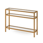Hudson&Canal - Console Sivil 42" L - Laiton-La table a une capacité de poids de 50 lb