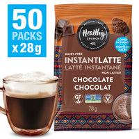 Healthy Crunch - Latté instantané au chocolat - 28g - paquet de 50-Sans produits laitiers