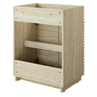 Modway - Render 24" Faux travertin Armoire de toilette de salle de bain (évier non inclus) - Travertin-9