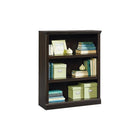 Sauder® - Bibliothèque à trois tablettes, fini bois Jamocha-Comprend deux tablettes ajustables et une fixe