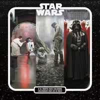 DateWorks - Calendrier Mural 16 Mois Star Wars de 2025 - 12 po x 12 po - Bilingue-Septembre 2024 - Décembre 2025