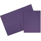 JAM Paper - Premium - Dossier portefeuille mat à 2 pochettes - violet foncé - Paquet de 6-Dossier violet foncé