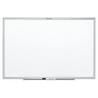 Quartet Tableau magnétique effaçable à sec classique Nano-Clean - 4 pi x 3 pi - cadre alu argent-Tableau magnétique effaçable à sec