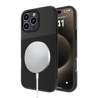 AXS - PROTech Plus MagSafe Compatible Sleek Dual-layered Anti-Shock Case for Apple iPhone 16 Pro Max - Noir-Résistant aux chutes jusqu’a 10 pieds