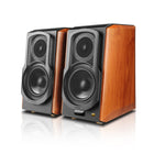 Edifier - S1000W Bibliothèque d'enceinte active audiophile WiFi 2.0 avec connexion à plusieurs entrées - Brun-Profitez du contrôle vocal via des assistants vocaux tiers comme Alexa et diffusez de la musique à partir de services populaires comme Spotify Connect et AirPlay 2, garantissant une expérience d'écoute fluide