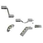 PawHut - étagères murales pour chat 5 pièces avec poteau à griffer, échelle - perchoirs-Comprend des lits circulaires, une échelle, des plateformes et des escaliers courbés 