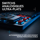 Logitech - G515 TKL, clavier gaming ultra-plat filaire - Noir-Une expérience de frappe fluide et précise: Les switchs mécaniques GL ultra-plats, lubrifiés en usine, pour un toucher plus doux, un actionnement rapide et une frappe précise, sont disponibles en versions tactile et linéaire (2 modèles)	