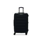 Swiss Mobility - Valise d'enregistrement à coque rigide 30.50po de la collection DXB  - Noir-Support intégré pour AirTag afin de suivre votre bagage (AirTag non inclus)