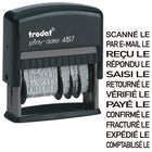 Trodat - Timbre dateur auto-encreur 4817 -  français-Encre noire non toxique  