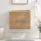 Modway - Render Support mural de 24" Armoire de toilette de salle de bain (lavabo non inclus) - Chêne-Coiffeuse à grains de noyer