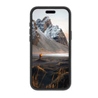 Dbramante1928 - Iceland Ultra D3O Kickstand MagSafe pour iPhone 16 Pro Max - Noir-Protection contre les chutes de 4 m/13 pieds pour protéger le téléphone des rayures et des chutes quotidiennes