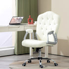 Vinsetto - Chaise de bureau avec hauteur et inclinaison réglables - blanc-Faites une pause et détendez-vous grâce à la fonction d’inclinaison