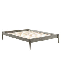 Modway - June Bois Cadre complet de plate-forme, Gris-Cadre complet de plate-forme