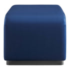 Modway - Koda Performance Velvet Ottoman de la cascade - Noir Bleu Nuit-Capsules de pied ajustables