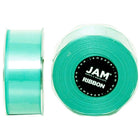 JAM Paper - Ruban de satin double face - 1 1/2" de large x 25 m - Bleu sarcelle-Couleur: bleu sarcelle
