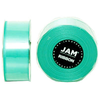 JAM Paper - Ruban de satin double face - 1 1/2" de large x 25 m - Bleu sarcelle-Couleur: bleu sarcelle
