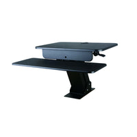 TygerClaw - Support de poste de travail assis/debout avec support de fixation pour bureau (TYDS10017BLK)-Offre une solution efficace pour améliorer l'ergonomie des bureaux et espaces de travail