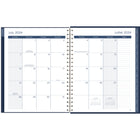 Mead - Agenda scolaire hebdomadaire/mensuel astronaute 2024-2025 - 8 1/2 po x 11 po - bleu/blanc - bilingue -15 mois complets de planification hebdomadaire mensuelle + 3 feuilles étalées