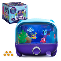 Bitzee - Aquarium Jouet numérique interactif avec 30 poissons virtuels, écran LED & tactile - enfant 5 ans et +-Aquarium numérique interactif : Interagissez avec Bitzee comme jamais auparavant sur un grand écran. Aquarium réagit au toucher : insérez un doigt dans l'aquarium, tapotez, tournez la molette et appuyez dessus, faites éclore des œufs et nourrissez vos animaux avec des accessoires