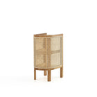 Manhattan Comfort - Table d’appoint chic industrielle Versailles 11,81 po - Nature - Ensemble de 2-Livré chez vous entièrement assemblé Aucun assemblage requis