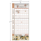 WSBL - 2026 Respire, C'est Tout Plan It  Calendrier mural Mensuel - 30,5 cm l x 30,5 cm H - Anglais-Comprend un tableau blanc magnétique de planification hebdomadaire (27,9 cm L x 21,6 cm H)