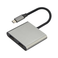 Staples - Tech Adaptateur USB-C vers double HDMI 1.4-Jusqu'à 4K @ 60 Hz : prend en charge la résolution 4K à 60 Hz pour des images nettes et de haute qualité