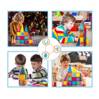 Picasso Tiles - Ensemble de fusées Blocs de construction magnétiques - Ensemble de 36 pièces-Ensemble de fusées PicassoTiles pour favoriser la coordination œil-main et les compétences de résolution de problèmes chez les enfants de tous âges, y compris les enfants d'âge préscolaire, les activités de groupe, la classe, le travail d'équipe et la maternelle