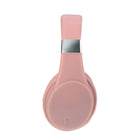 Basic Tech Écouteurs pliables sur l'oreille sans fil - Rose-Autonomie de 7 heurs