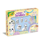 Crayola - Ensemble de chambre à coucher pour bébés animaux Scribble Scrubbie de -JOUET DE SOINS DES ANIMAUX : Les amoureux des animaux et les artistes seront ravis de colorier et de personnaliser les adorables animaux Scribble Scrubbie, puis de les mettre dans la baignoire pour les laver et recommencer!