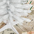 HOMCOM - Arbre de Noël - arbre de Noël fin avec branches réalistes-Couleur : blanc 