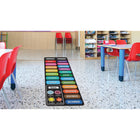 Ashley Productions - Smart Poly The Original Fun Mat - Coureur de Tapis - 15 -5" x 47" - Jours - Mois - Saisons - Boucle de Craie-Antidérapant et durable : Le support en caoutchouc robuste garantit la sécurité et la durabilité, idéal pour les zones à fort passage.
