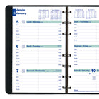 Blueline - 2026 Agenda hebdomadaire Essential avec index - 8 po x 5 po - Noir - Bilingue-Calendriers de référence du mois précédent, du mois courant et des deux mois suivants sur chaque double page