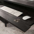 Sauder - La Collection Tiffin Line Bureau ministre - Finition Raven Oak-Bords thermoplastiques résistants aux chocs et de haute qualité pour une durabilité accrue