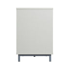 Manhattan Comfort - Ensemble de 2 cheminées modernes Brighton 60 po - Noir et beige-16 po L x 60 po l x 24 po H