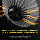 Bell+Howell - Éclairage d'atelier à LED Highburst Pro - 10 000 lumens-Facile à accrocher : comprend une boucle suspendue afin que vous puissiez la configurer en un instant. Utilisez un S-crochet, glissez-le à travers une tige ou trouvez un crochet préexistant pour obtenir la lumière au bon endroit
