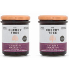 The Cherry Tree - Confiture extra de cerises à l’amaretto, 225 g, paquet de 2-Riche confiture extra préparée avec de savoureuses cerises acidulées.
