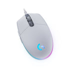 Logitech - Souris de jeu RVB programmable  G203 Prodigy - blanche-Offrez-vous une expérience de gaming supérieure avec un capteur optique de 8 000 PPP sans filtrage ni lissage pour un contrôle et une précision accrus par rapport aux souris d’ordinateur standard avec la souris filaire G203