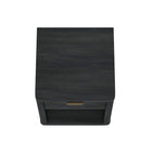 Manhattan Comfort - Ensemble de 2 tables de chevet modernes Evelyn 20" à 1 tiroir - gris charbon-20 po L x 20 po l x 24 po H